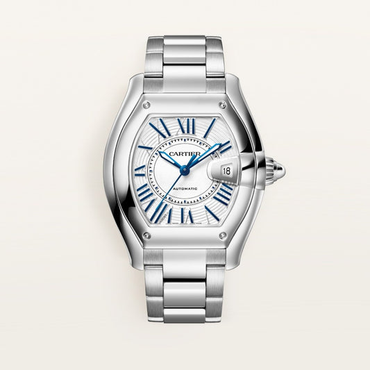 Cartier Roadster WSRD0020 - Large model Steel, White Dial, Steel bracelet