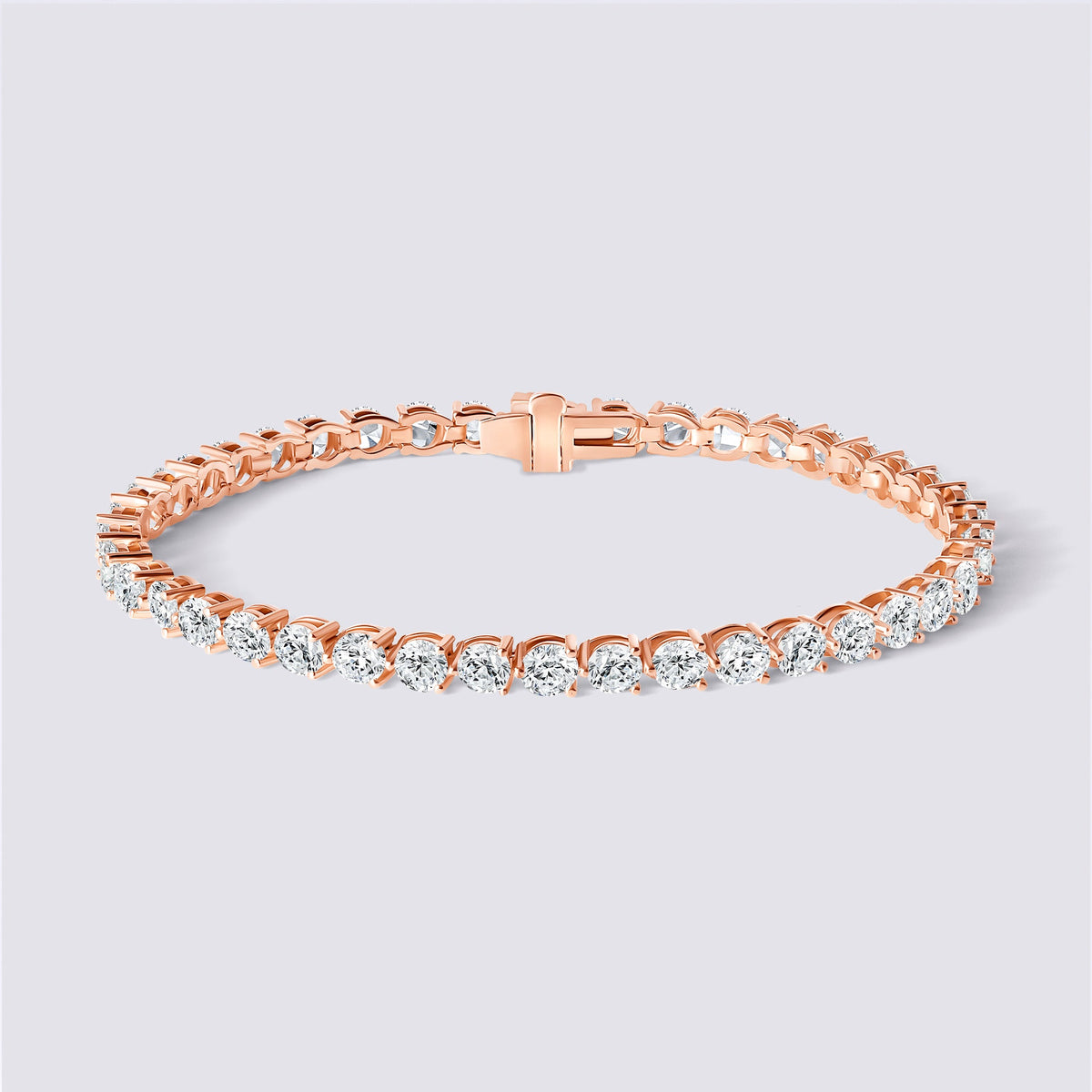 14K 3 Prong Tennis Bracelet