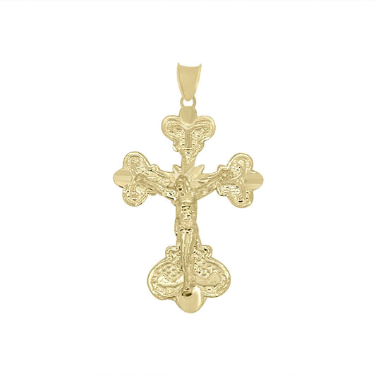Cross Pendant - 10K Yellow Gold