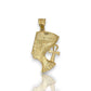 Egyptian "Nefertiti" Pendant - 14K Yellow Gold