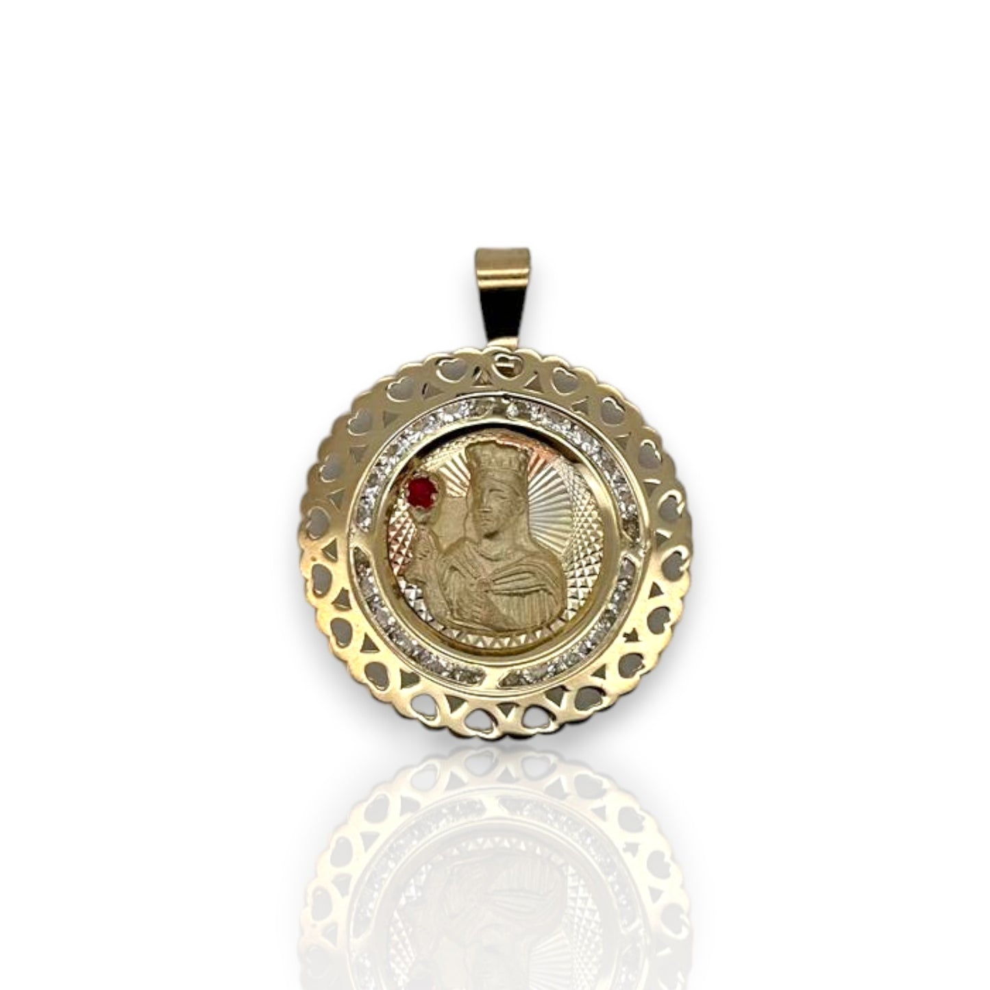 Medallion St Barbara - 10K Yellow Gold