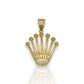 Crown Pendant  - 14k Yellow Gold