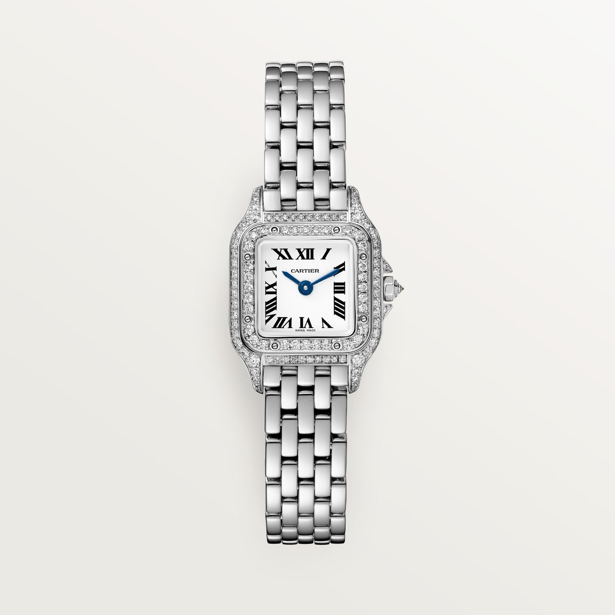 Cartier Panthère de Cartier WJPN0070 - Mini model White gold, Silver Dial, White gold bracelet