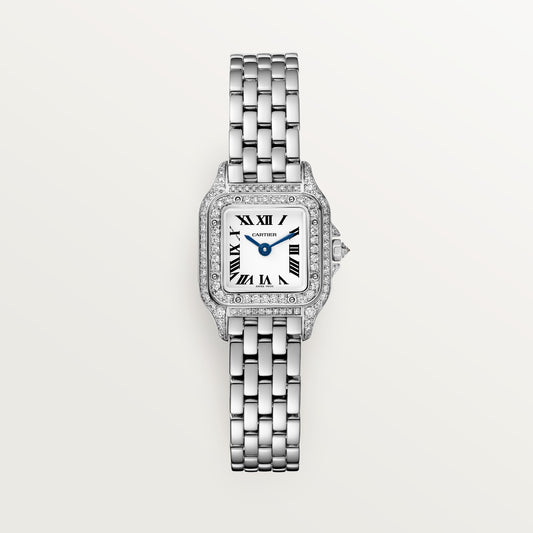 Cartier Panthère de Cartier WJPN0070 - Mini model White gold, Silver Dial, White gold bracelet