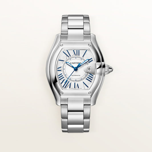 Cartier Roadster WSRD0019 - Medium model Steel, White Dial, Steel bracelet