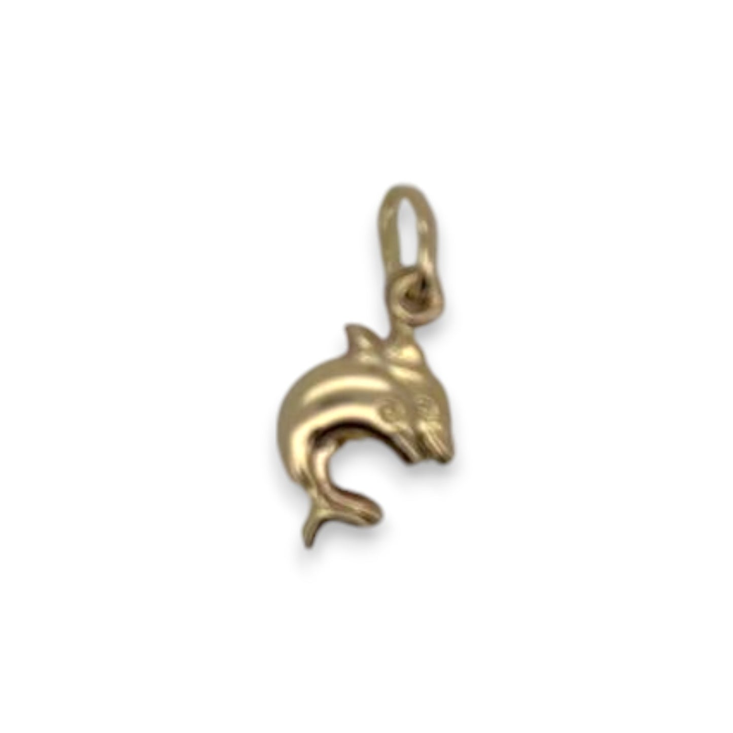 Dolphin Pendant - 14K Yellow Gold