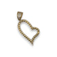 Heart CZ Pendant - 14K Yellow Gold