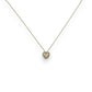 Heart Diamond Pendant With Cable Chain - 14K Yellow Gold