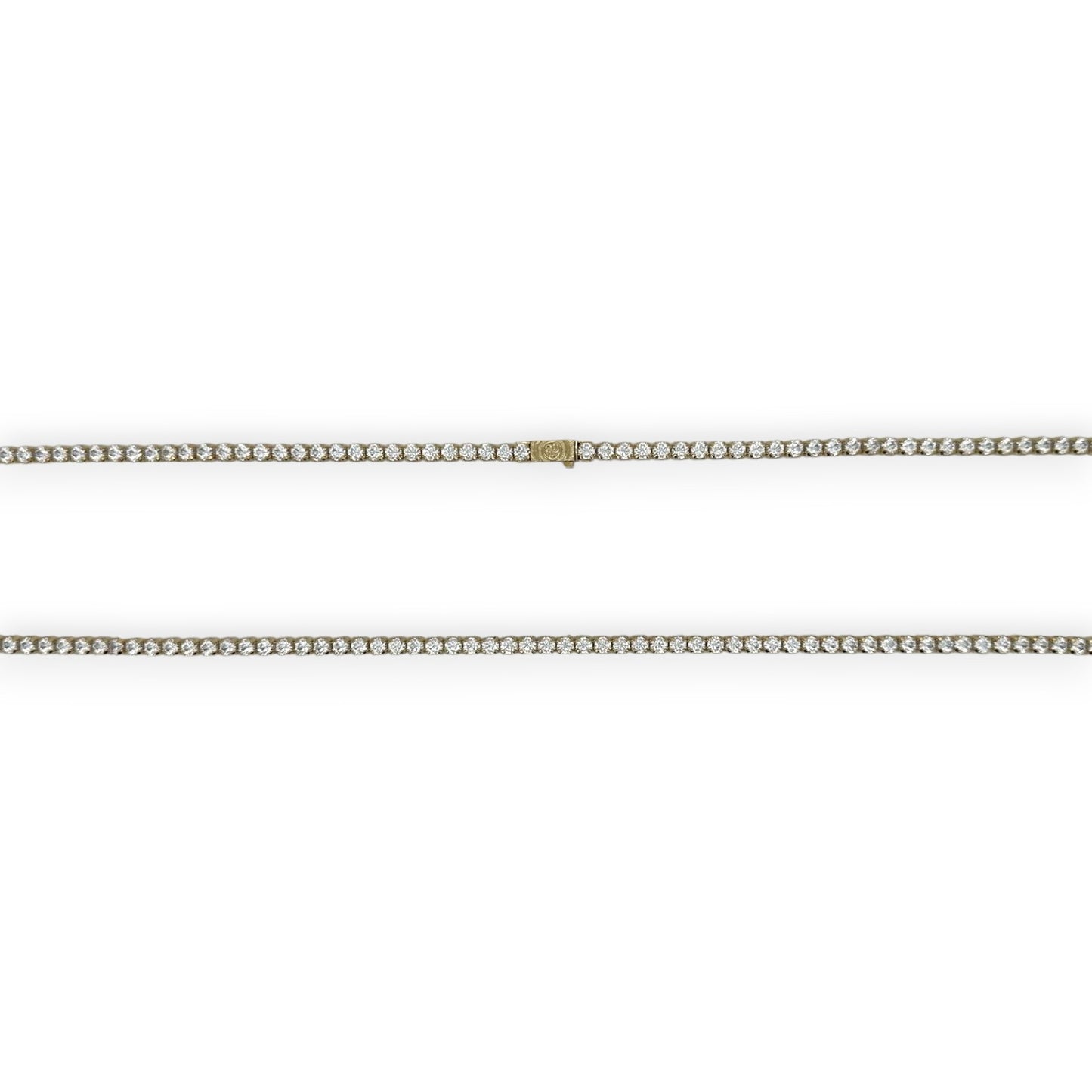 Tennis Necklace - 10K Yellow Gold