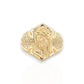 Jesus CZ Ring - 10K Yellow Gold