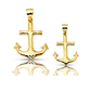 Anchor Pendant Polished - 10K Yellow Gold