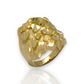 Large Nugget Rounded Ring - 10K Yellow Gold - Solid
