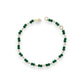 Emerald Color Bracelet - 14K Yellow Gold