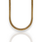 Franco Box Chain Necklace - 10K Two Tone Yellow Gold - Hallow