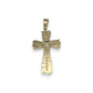 Cross Pendant - 10K Two Tone