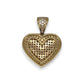 Heart CZ Pendant - 14K Yellow Gold