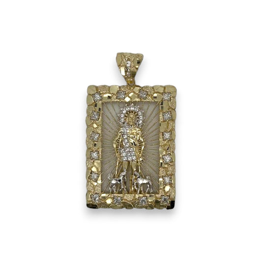 St Lazaro Pendant - 10K Yellow Gold