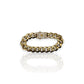 Pave Link Cz Bracelet - 10K Yellow Gold