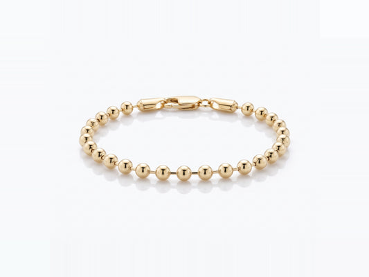 Ball Bead Bracelet 14K Gold Vermeil 925 Sterling Silver