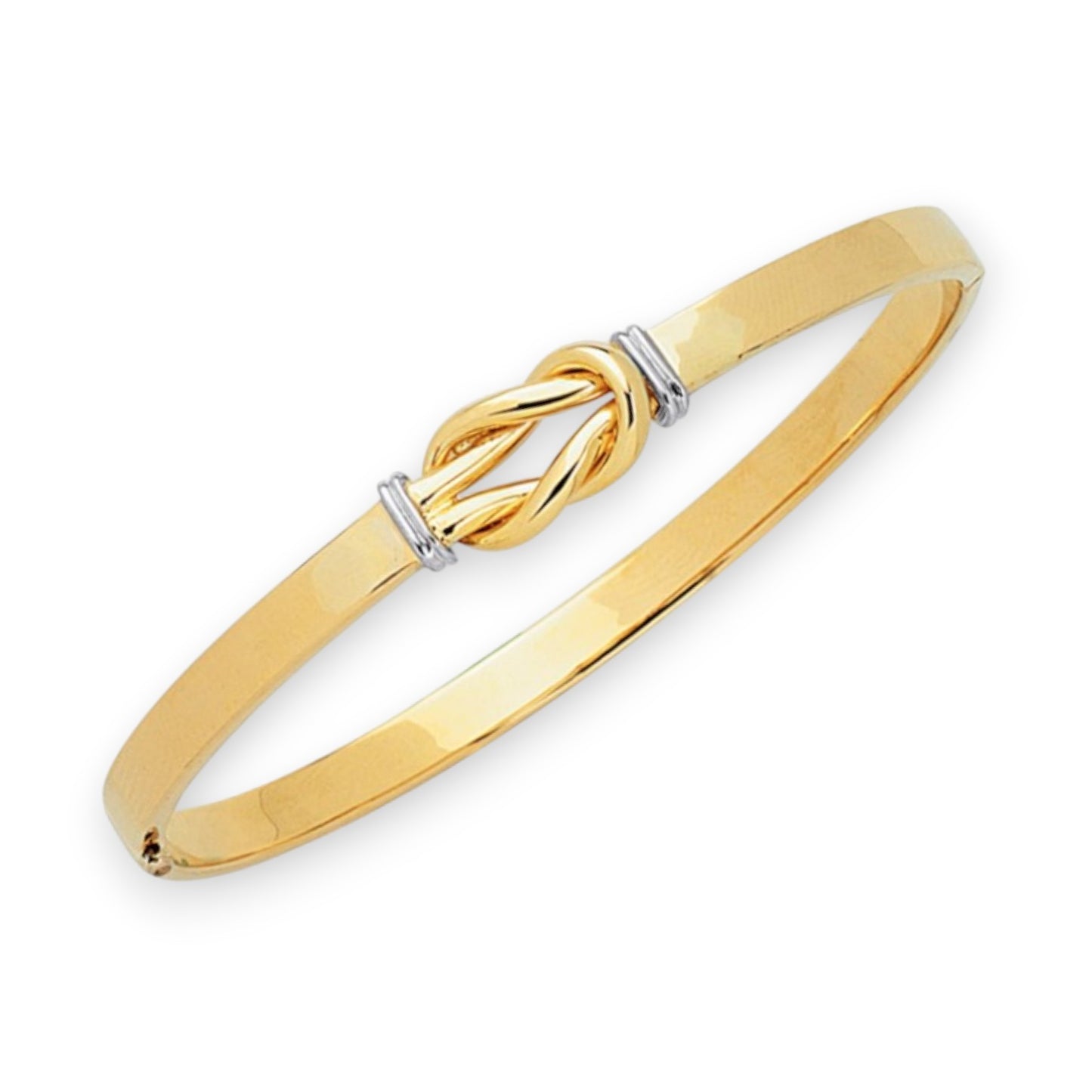 Love Knot Bangle - 14k Yellow Gold