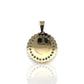 Medallion Swallow CZ - 10K Yellow Gold