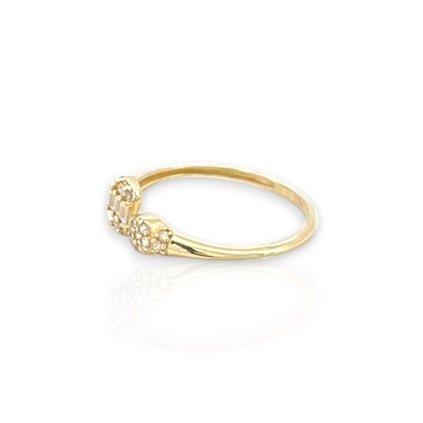 Baguette Ring CZ - 10K Yellow Gold (Copy)