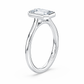 14K Emerald Solitaire — Bezel Set