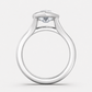 14K Marquise Solitaire — Bezel Set