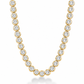 14K Bezel Tennis Necklace