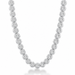 14K Bezel Tennis Necklace