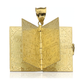 Holy Bible Locket Pendant Opening Book - 10K Yellow Gold