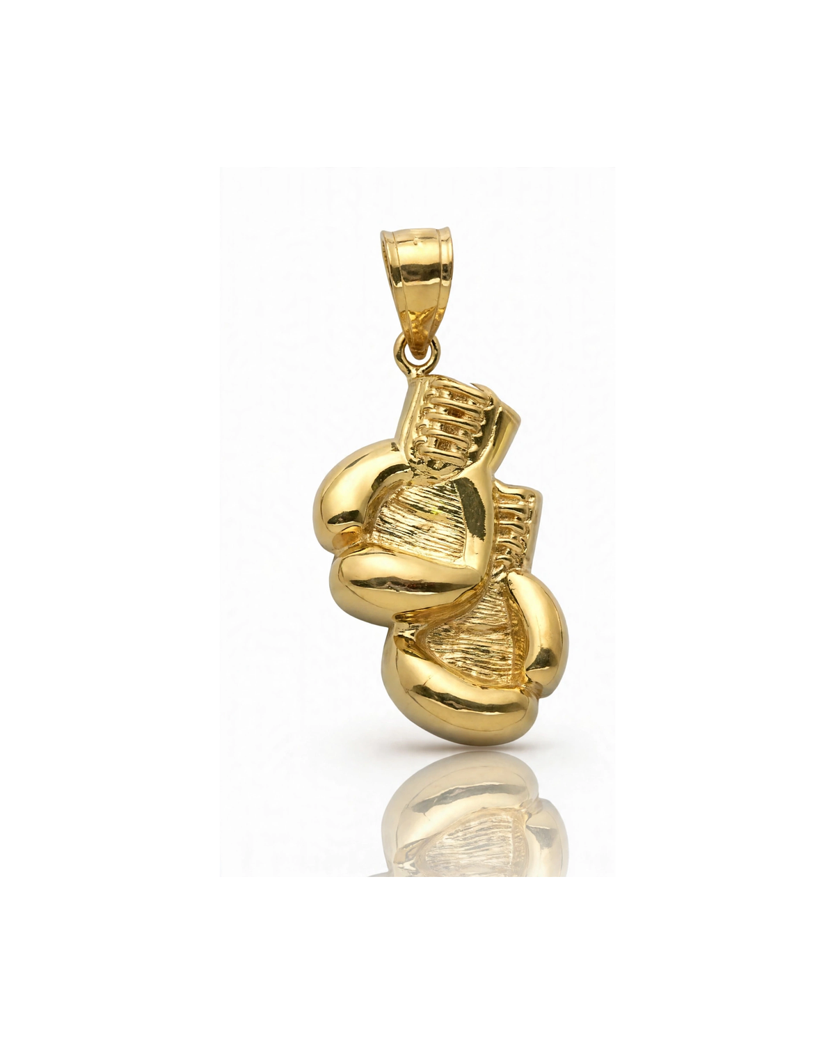 Boxing Glove Pendant Large Single - 10K Yellow Gold
