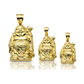 Laughing Buddha Pendant with Money Bag - 10K Yellow Gold