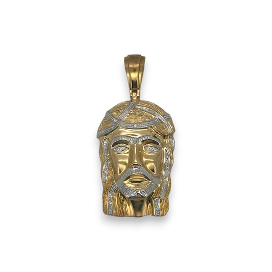 Jesus Pendant - 10K Two Tone