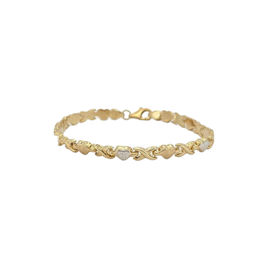 Kisses heart - 10k yellow gold