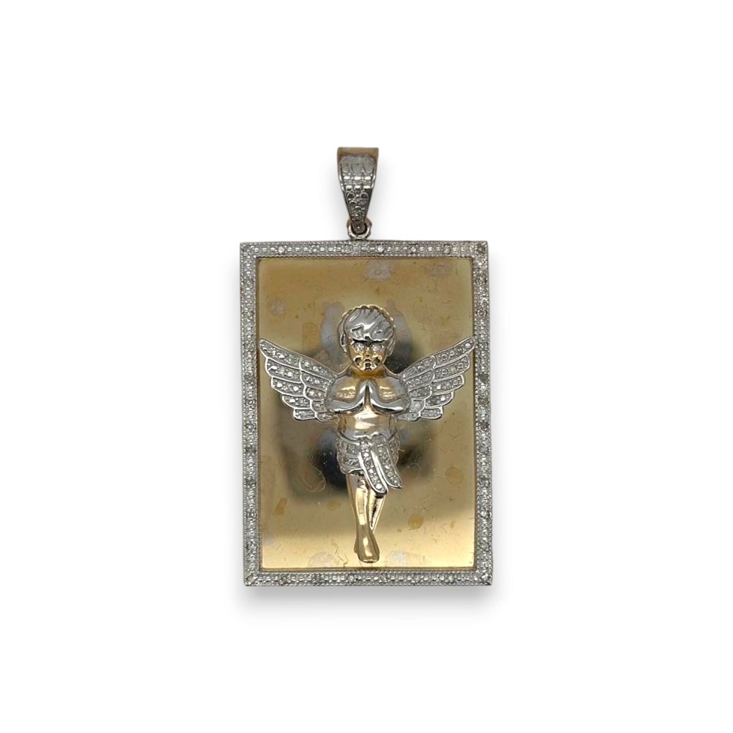 Angel Pendant - 10K Two Tone