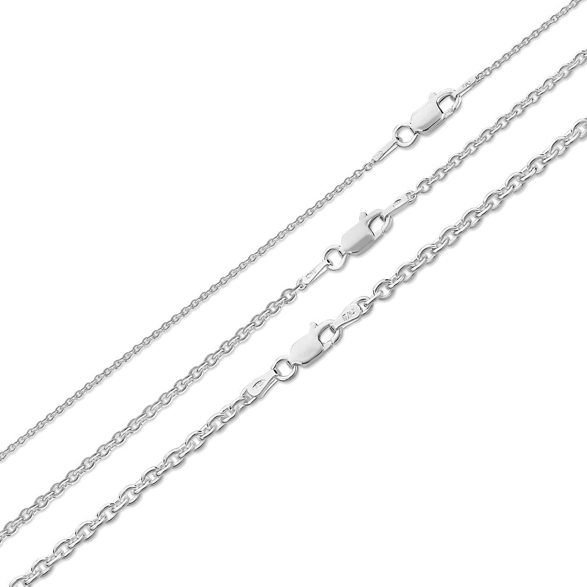 Cable Chain Necklace - 925 Sterling Silver