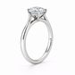 14K Round Solitaire — Cathedral
