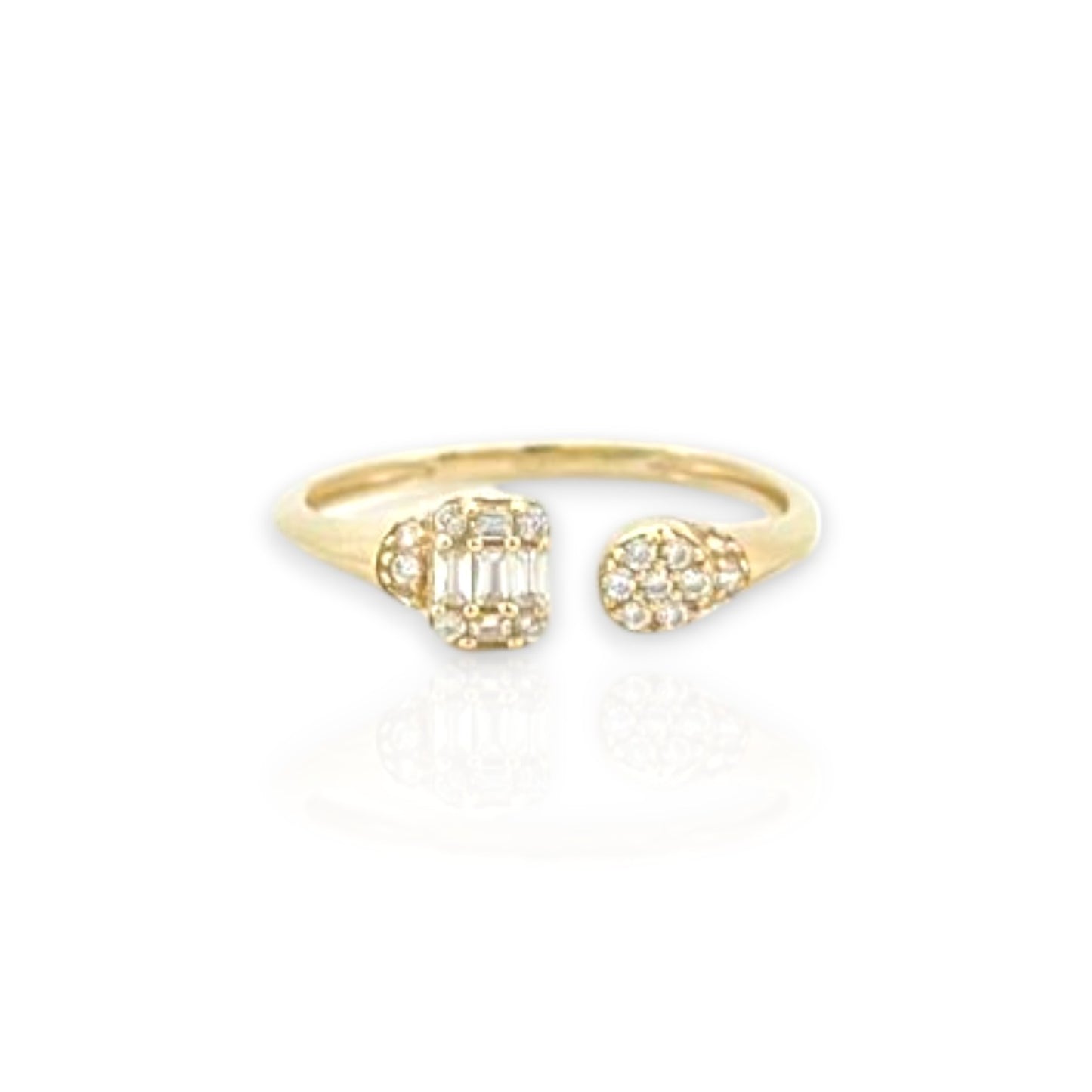 Baguette Ring CZ - 10K Yellow Gold (Copy)