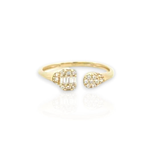 Baguette Ring CZ - 10K Yellow Gold (Copy)