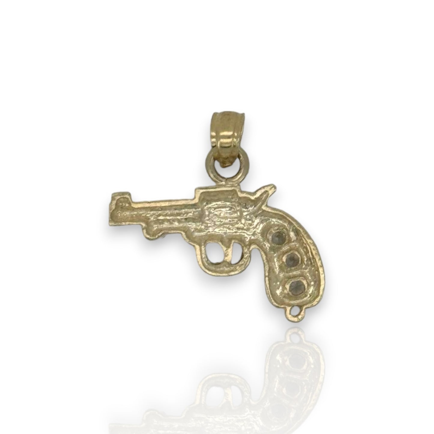 Pistol "Gun" Pendant - 10K Yellow Gold
