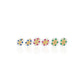 St Lazzaro Flower CZ Stud Earrings - 10K Yellow Gold