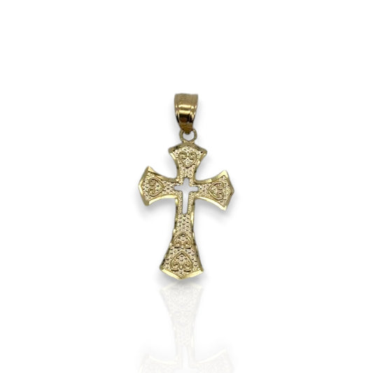 Cross Pendant - 10K Yellow Gold