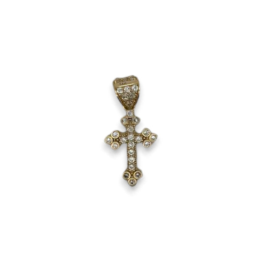 Cross Pendant - 14K Yellow Gold