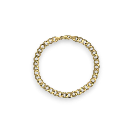Miami Curb Link Anklet - 10K Yellow Gold