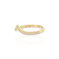 Crown Ring CZ - 10K Yellow Gold