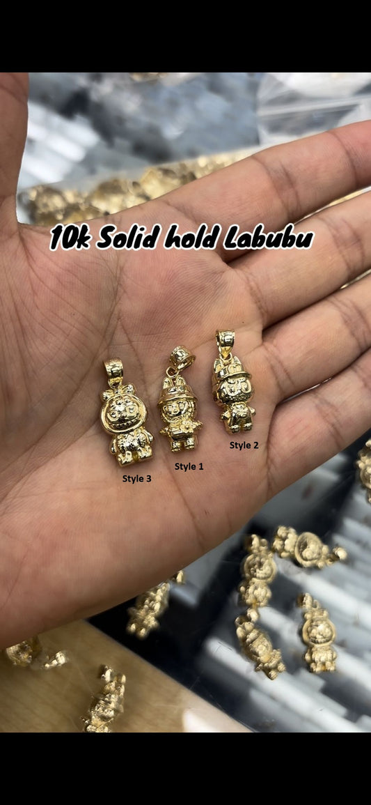 10K Solid Gold Labu Charm Pendant – Trending Minimalist Jewelry