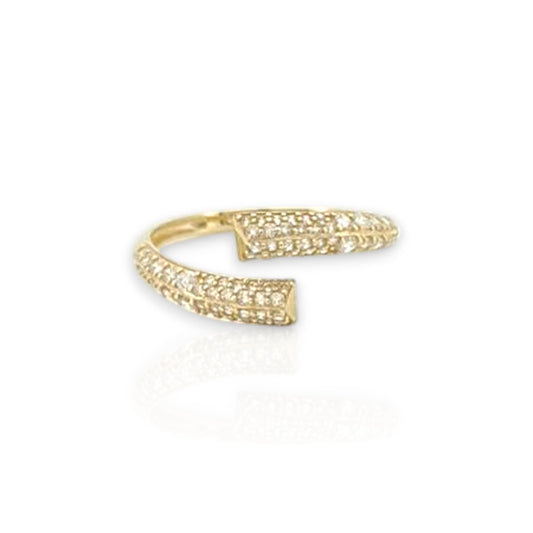 Infinity Ring CZ - 10K Yellow Gold