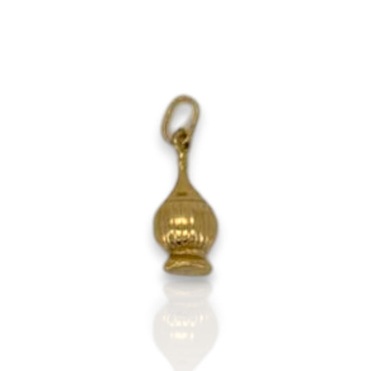 Chianti Bottle Pendant - 14K Yellow Gold