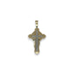 Cross Pendant - 10K Two Tone